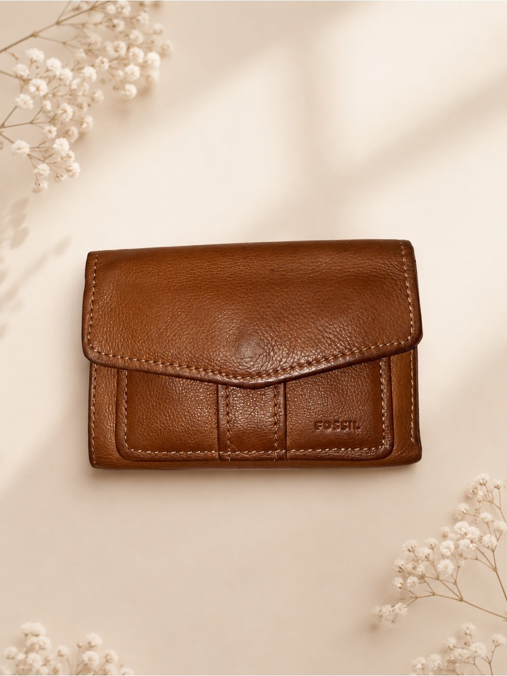 Vintage Fossil French/Trifold Wallet